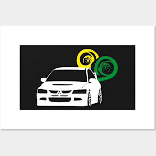 mitsubishi evolution Posters and Art